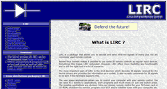 Desktop Screenshot of lirc.org