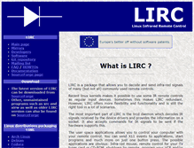 Tablet Screenshot of lirc.org